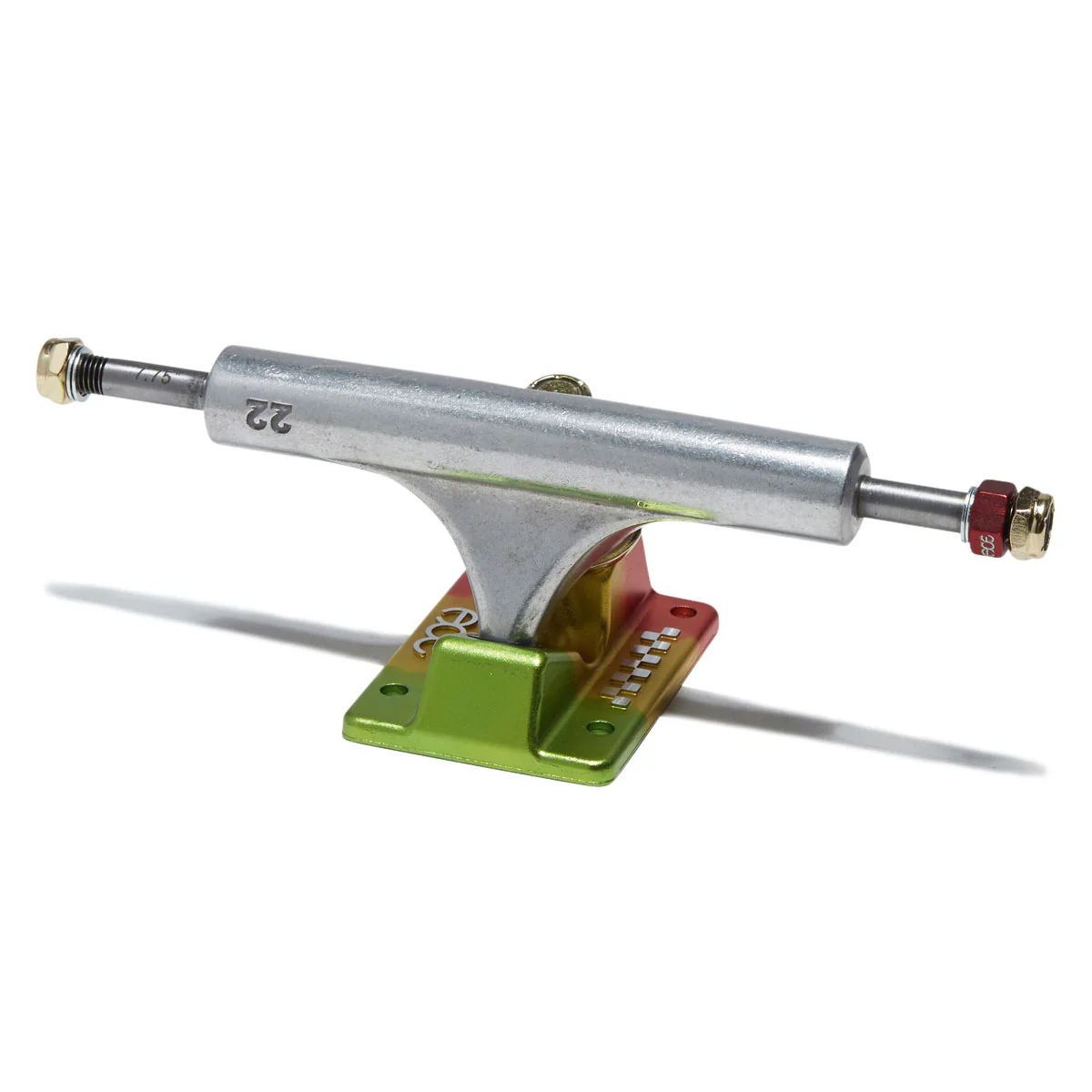 Ace AF1 Skateboard Trucks - Polished/Rasta - 22