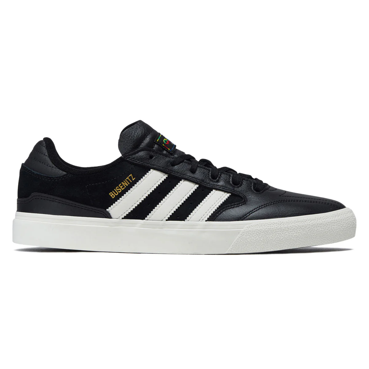 Adidas Busenitz Vulc II Shoes - Core Black/Chalk White/Gold Metallic