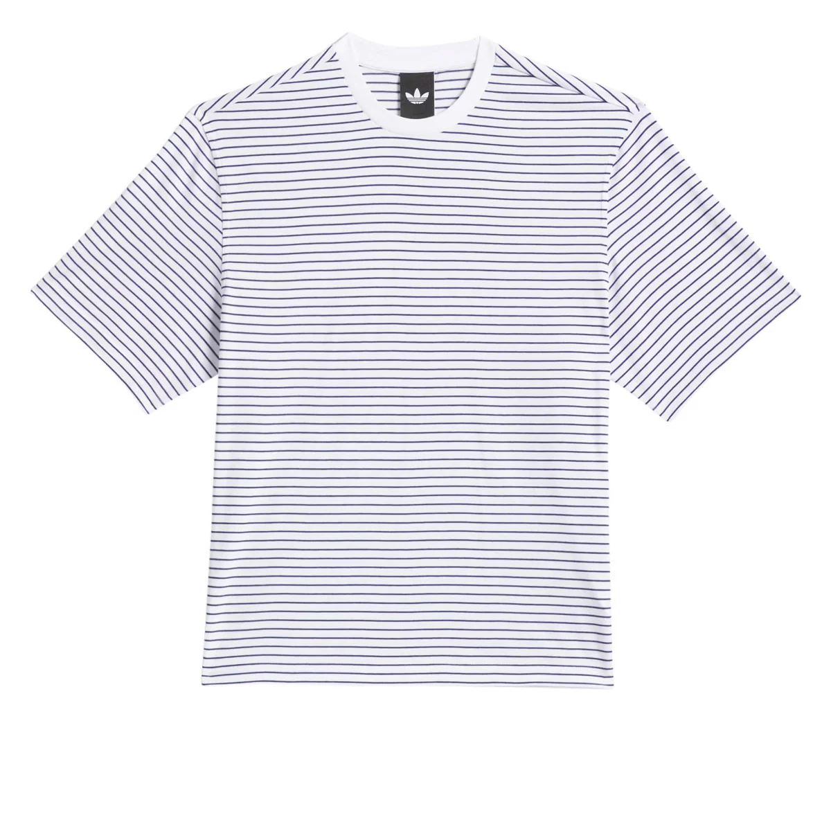 Adidas FS Stripe T-Shirt - White/Dark Blue
