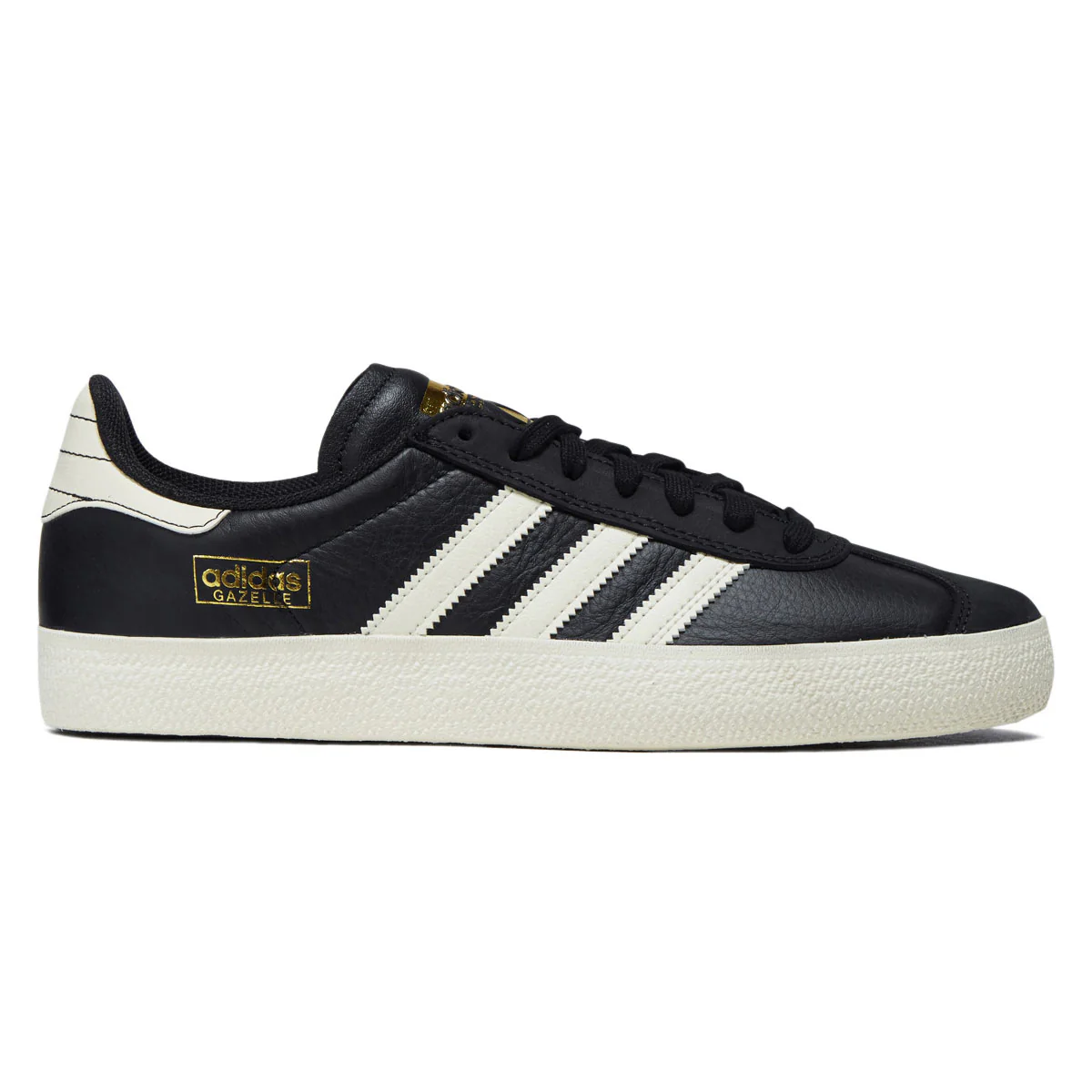 Adidas Gazelle ADV Shoes - Core Black/Cream White/Gold Metallic