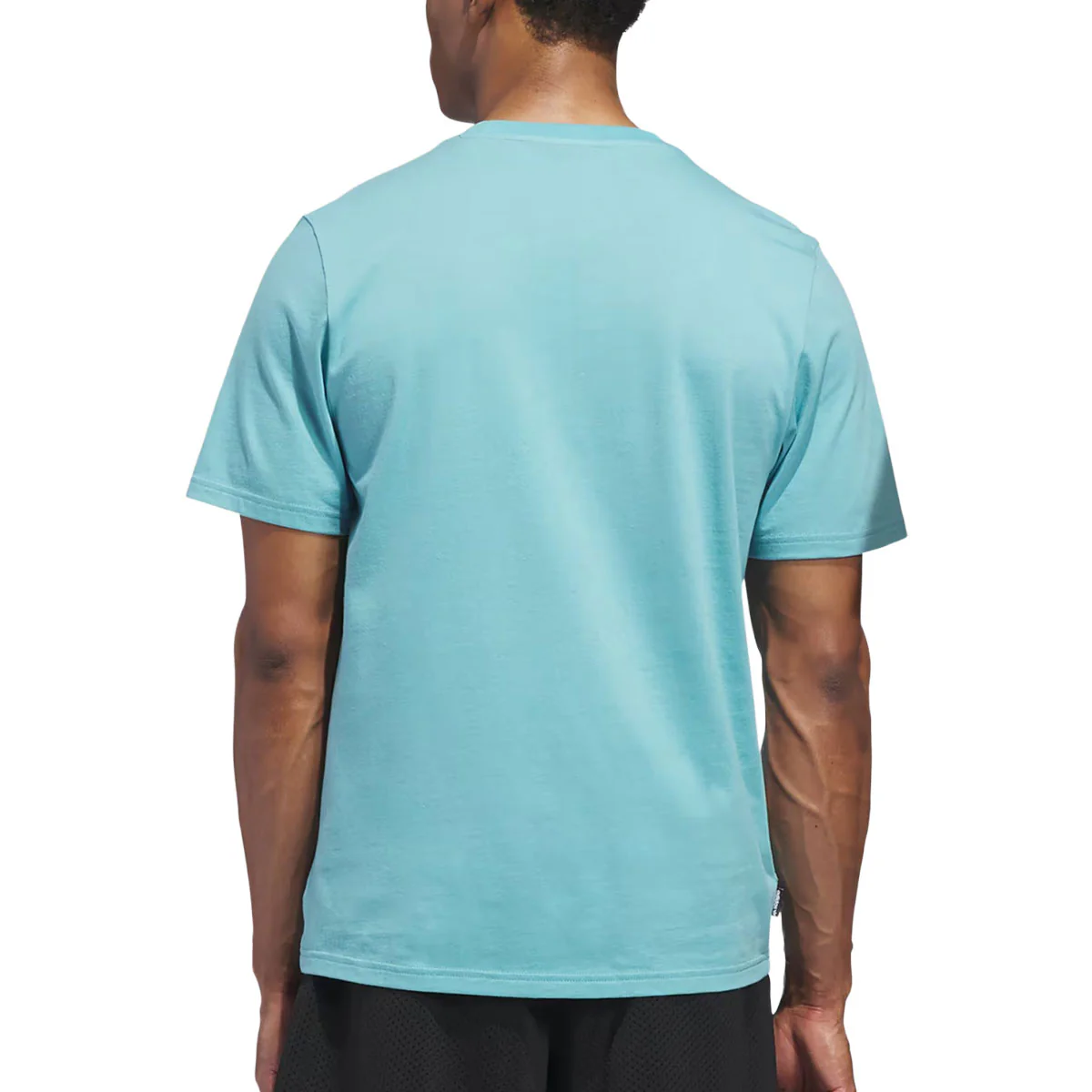 Adidas Kogan Logo T-Shirt - Preloved Blue/Black - Image 3