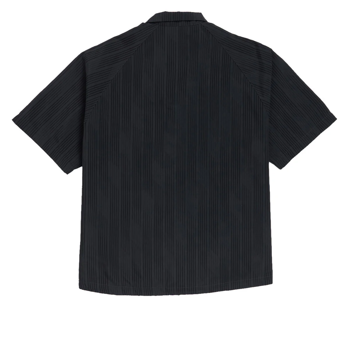 Adidas Skate Lines Button Up Shirt - Carbon/Black/Lucid Ray Blue - Image 2