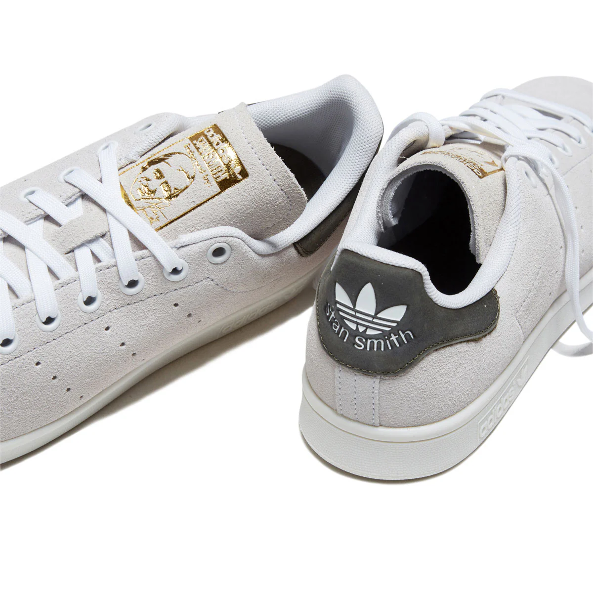 Adidas Stan Smith ADV Shoes - Crystal White/Olive Strata/Gold Metallic - Image 5