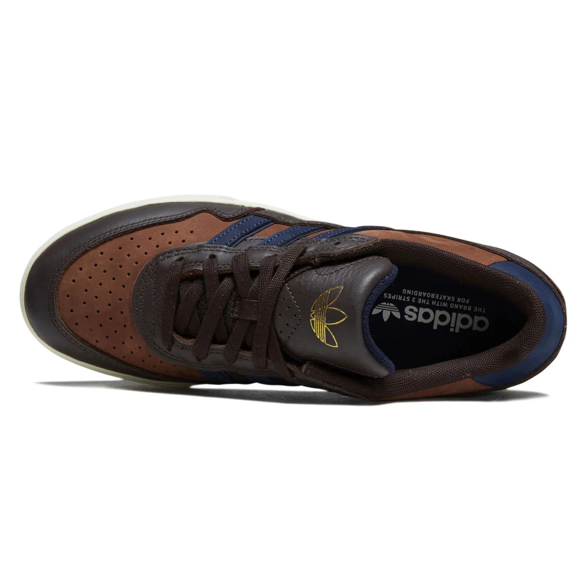 Adidas Tyshawn II Shoes - Aurora Coffee/Dark Blue/Preloved Brown - Image 3