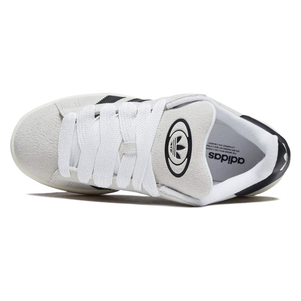 Adidas Womens Campus 00s Shoes - Crystal White/Core Black/Off White - Image 3