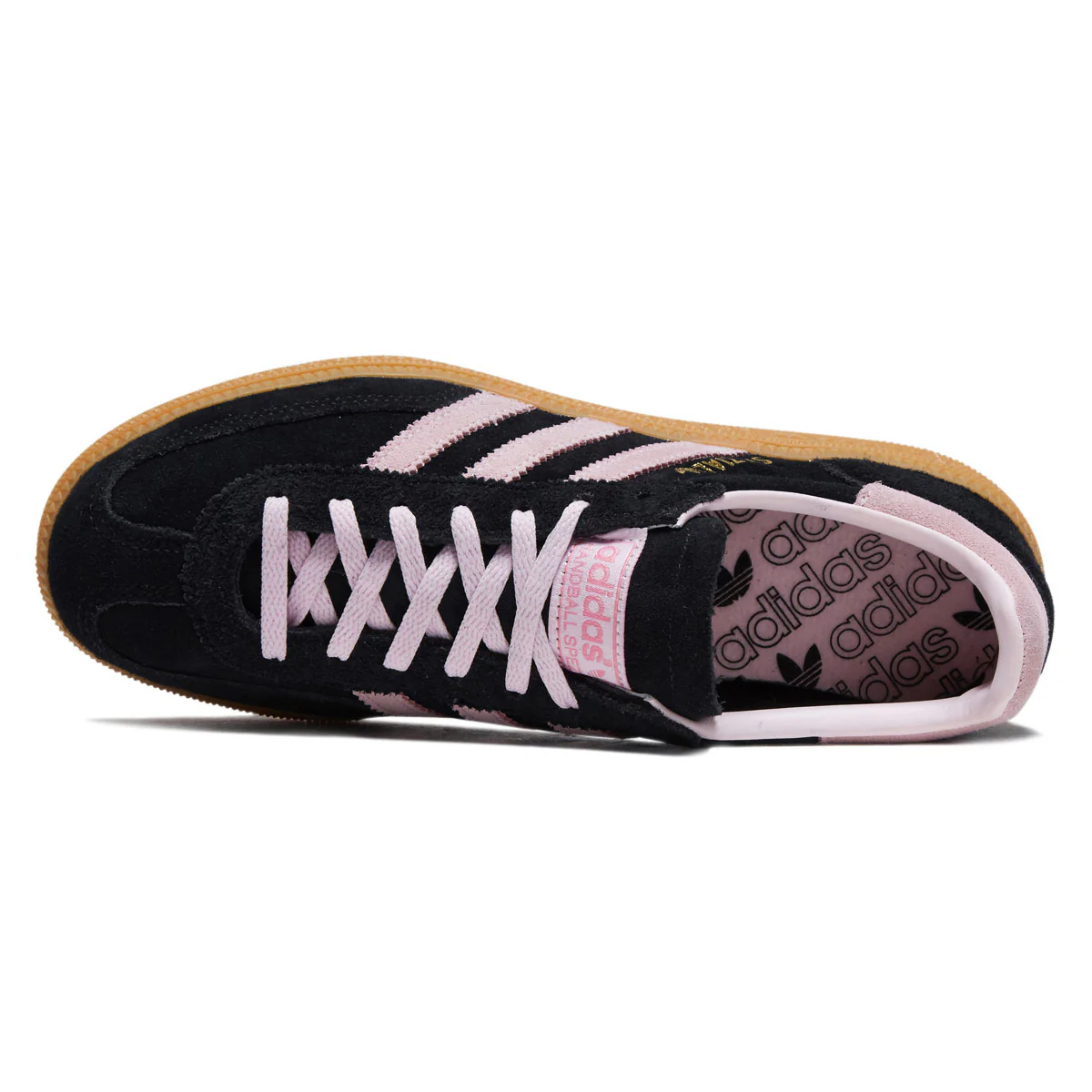 Adidas Womens Handball Spezial Shoes - Core Black/Clear Pink/Gum - Image 3