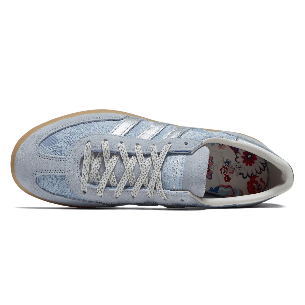 Adidas Womens Handball Spezial Shoes - Crystal Sky/Silver Metallic/Chalk White - Image 3