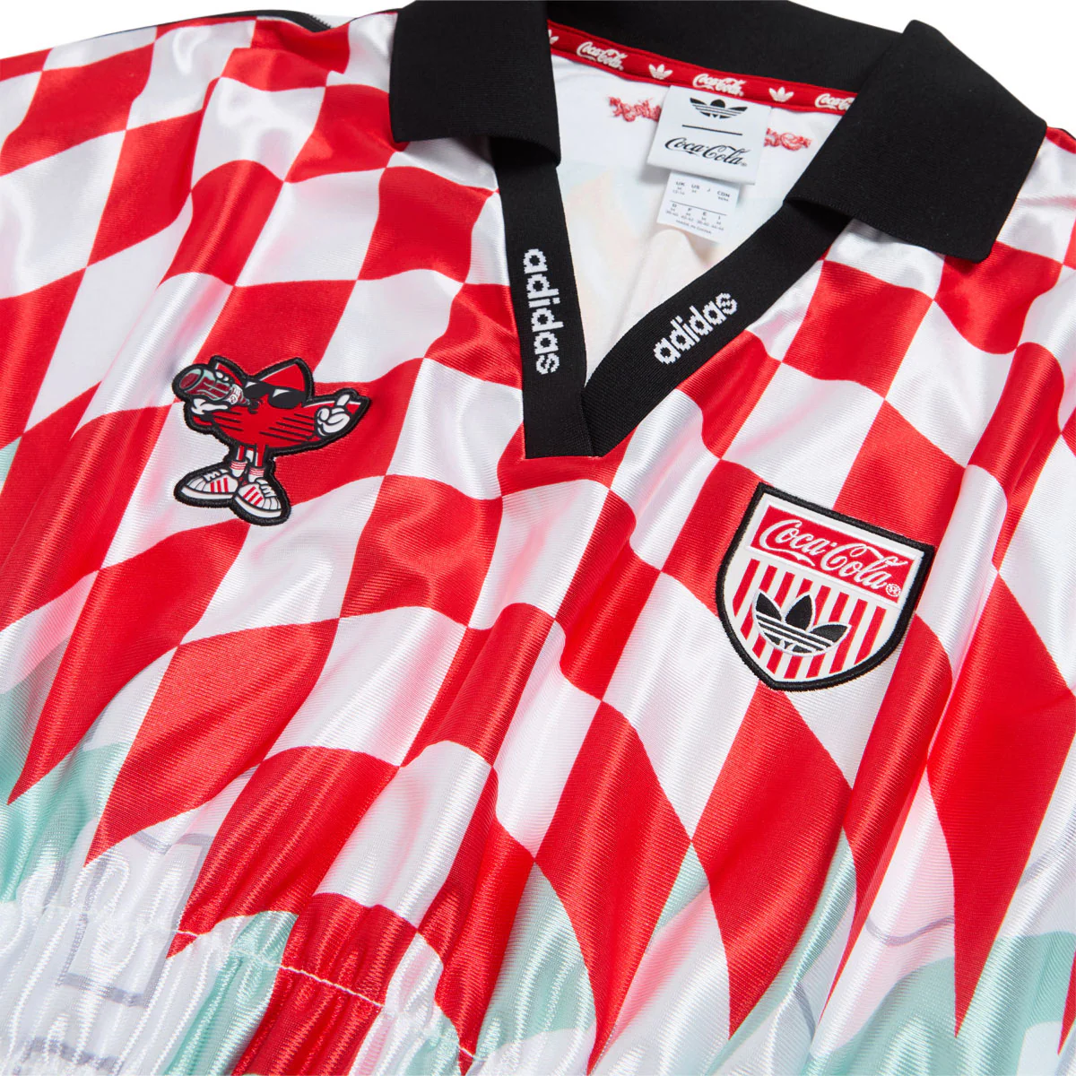 Adidas x Coca Cola Womens Mashup Jersey - White/Multicolor - Image 3