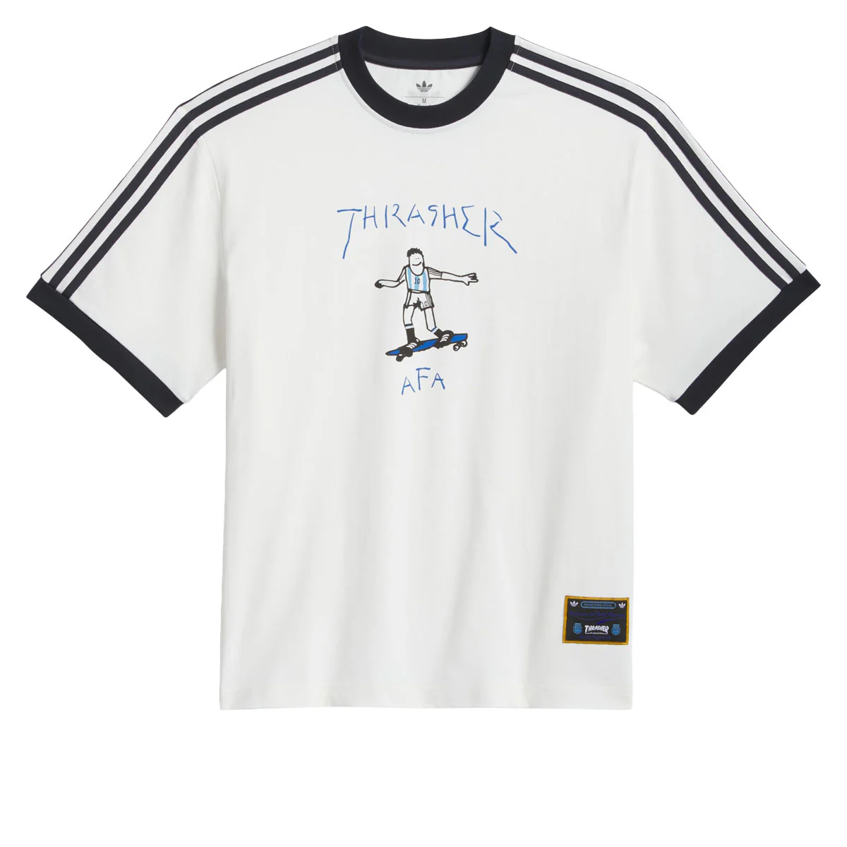 Adidas x Thrasher x AFA Ringer T-Shirt - Core White