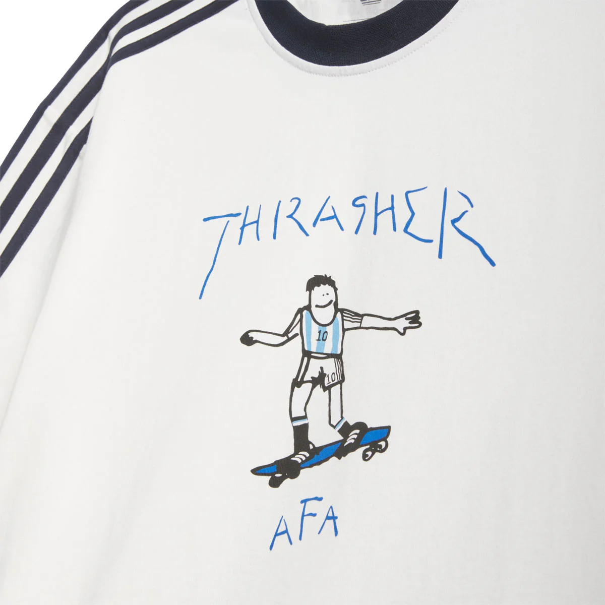 Adidas x Thrasher x AFA Ringer T-Shirt - Core White - Image 4