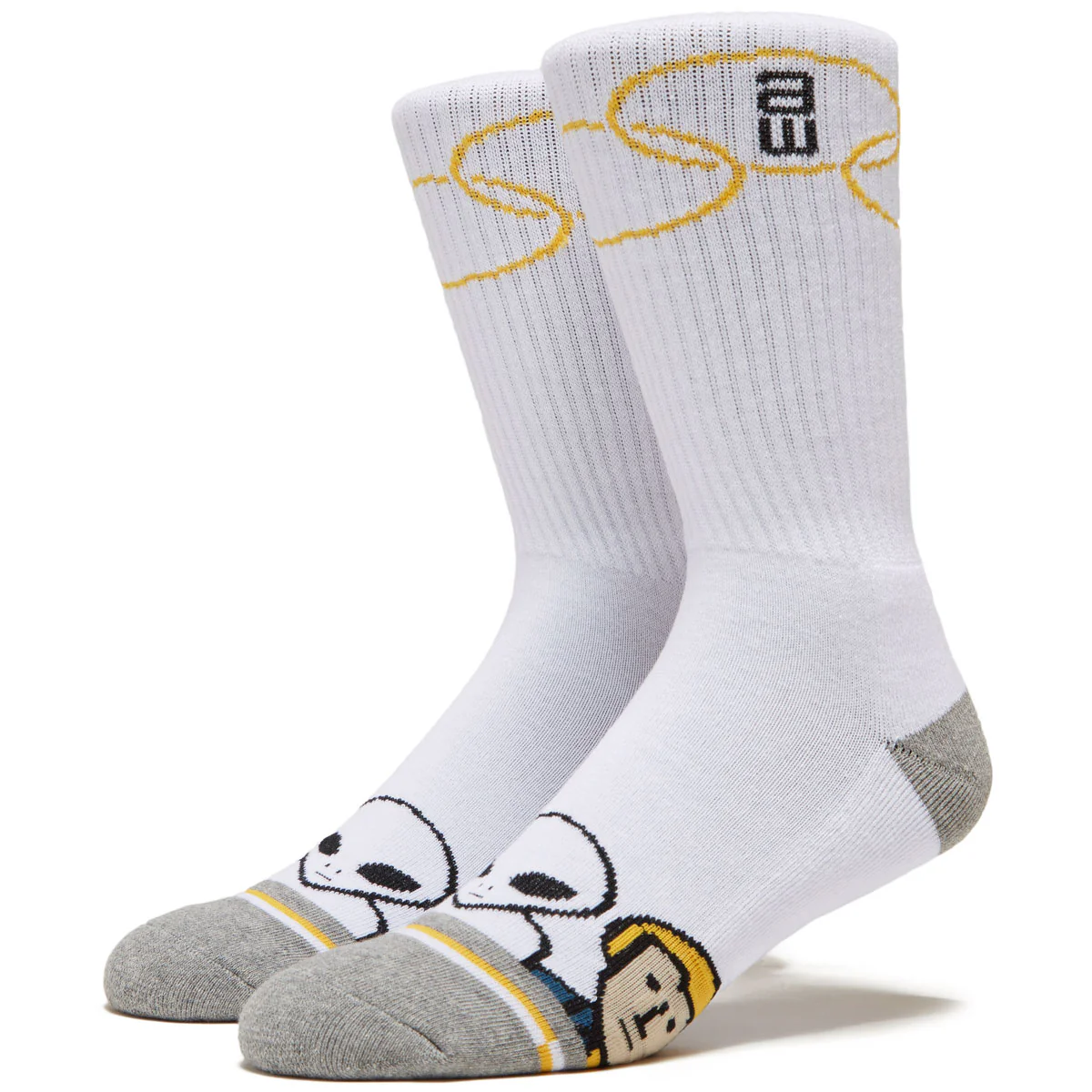 Alien Workshop Missing Link Socks - White