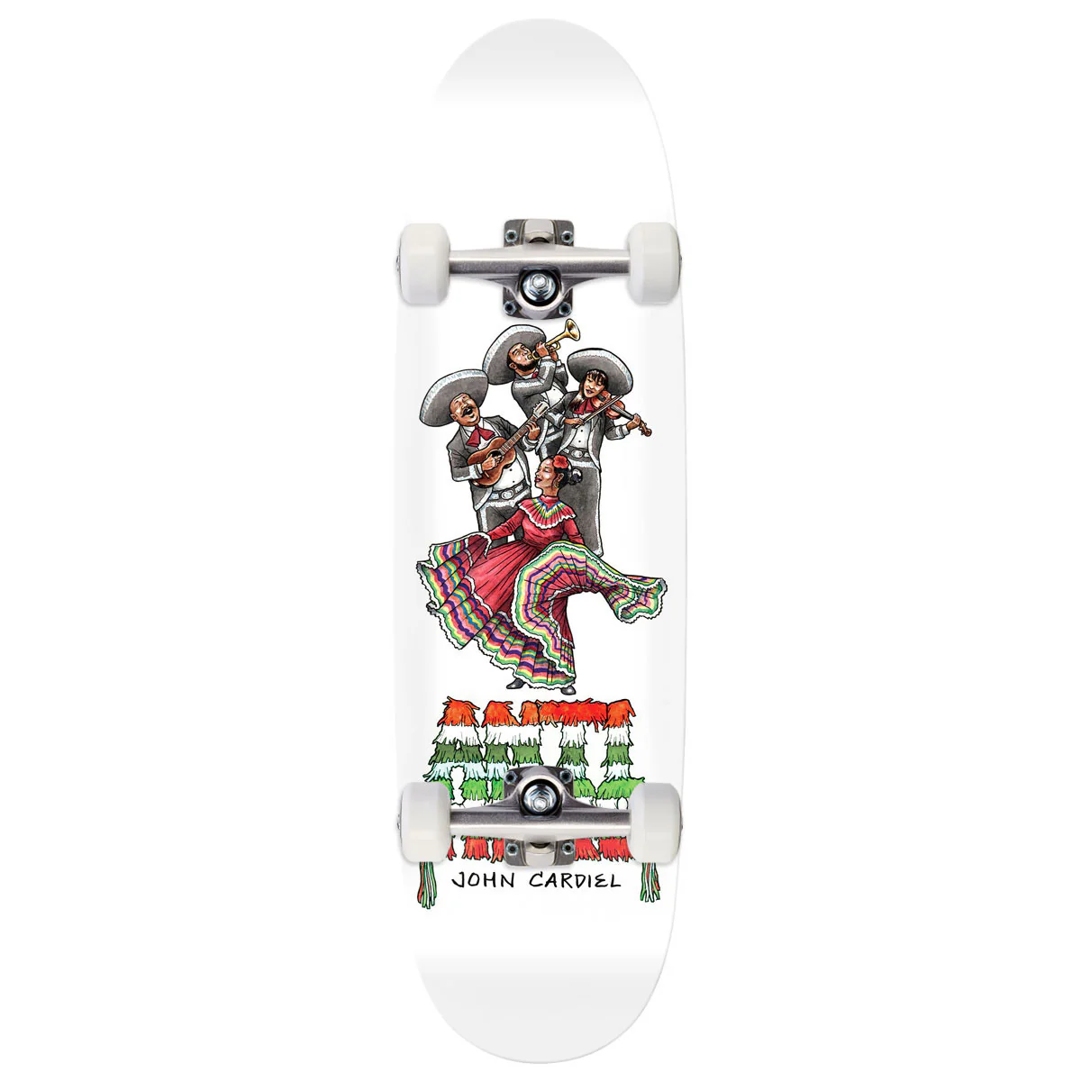 Anti-Hero Cardiel Liberdad Skateboard Complete - White - 9.18"