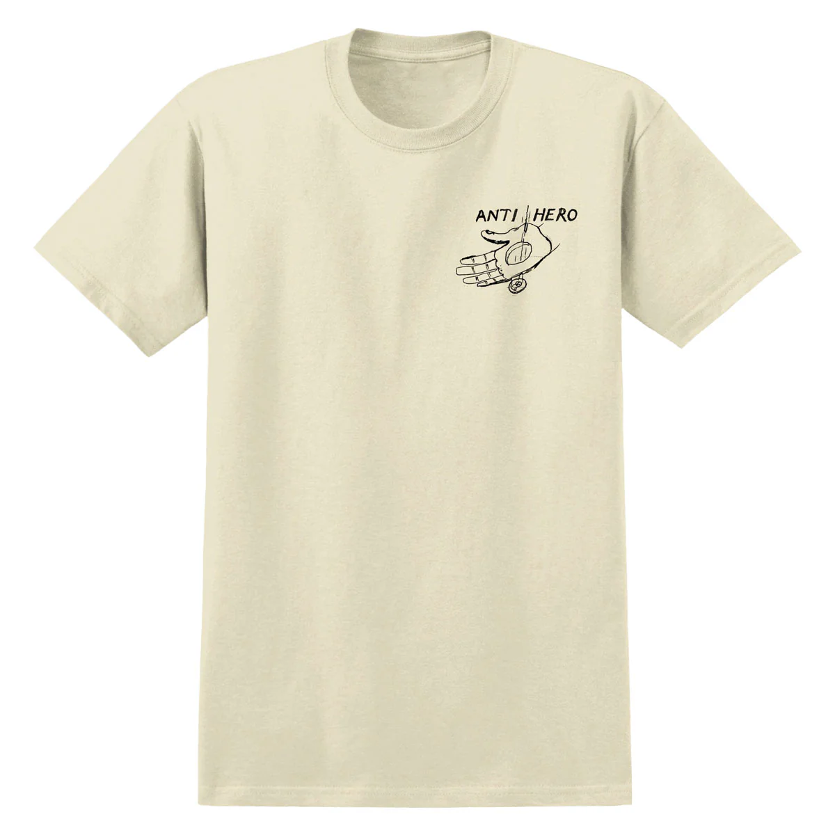 Anti-Hero Expressions Hand T-Shirt - Heather Cream