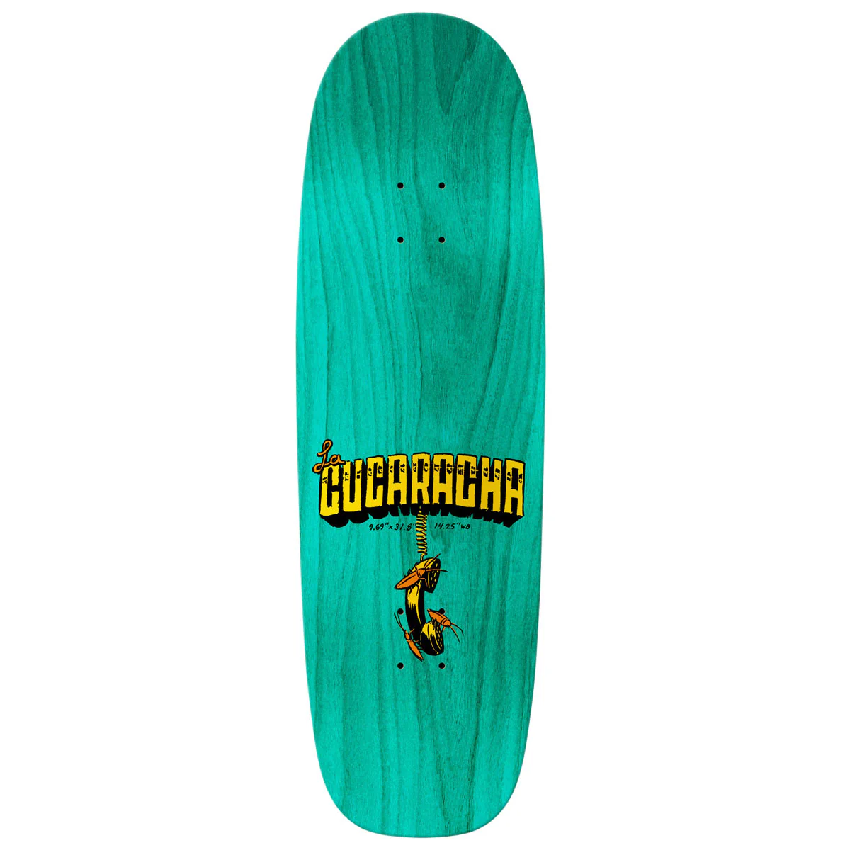 Anti-Hero Team Jalopi Cucaracha Skateboard Deck - Brown - 9.69" - Image 2