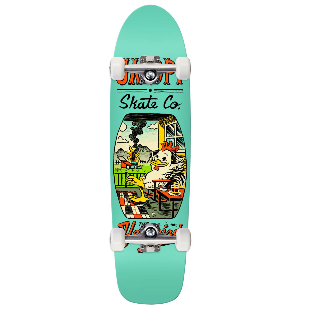 Anti-Hero Team Jalopi Yardbird Skateboard Complete - Teal - 9.81"