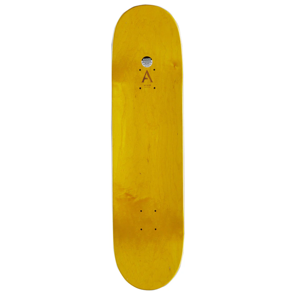 April OG Logo Skateboard Complete - Yellow/Purple - 8.125" - Image 2
