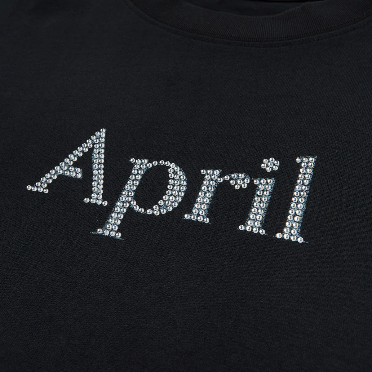 April Rhinestone T-Shirt - Slate - Image 2