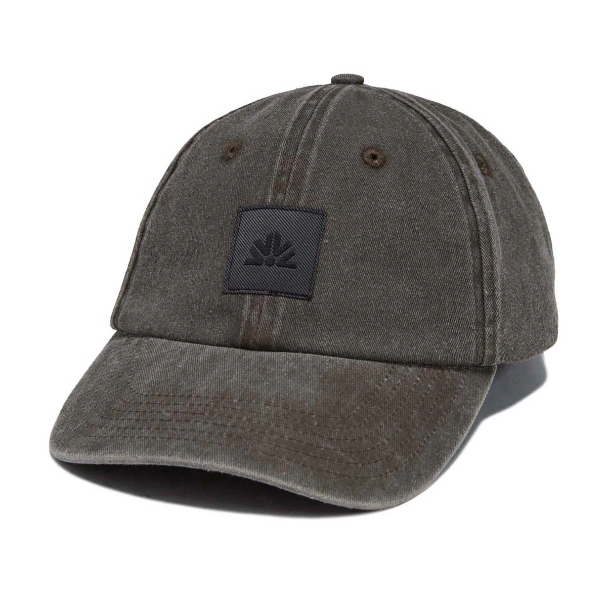 Autumn Washed 6 Panel Strapback Hat - Brown