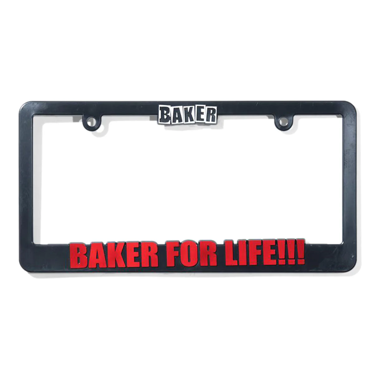 Baker Baker For Life License Plate - Black