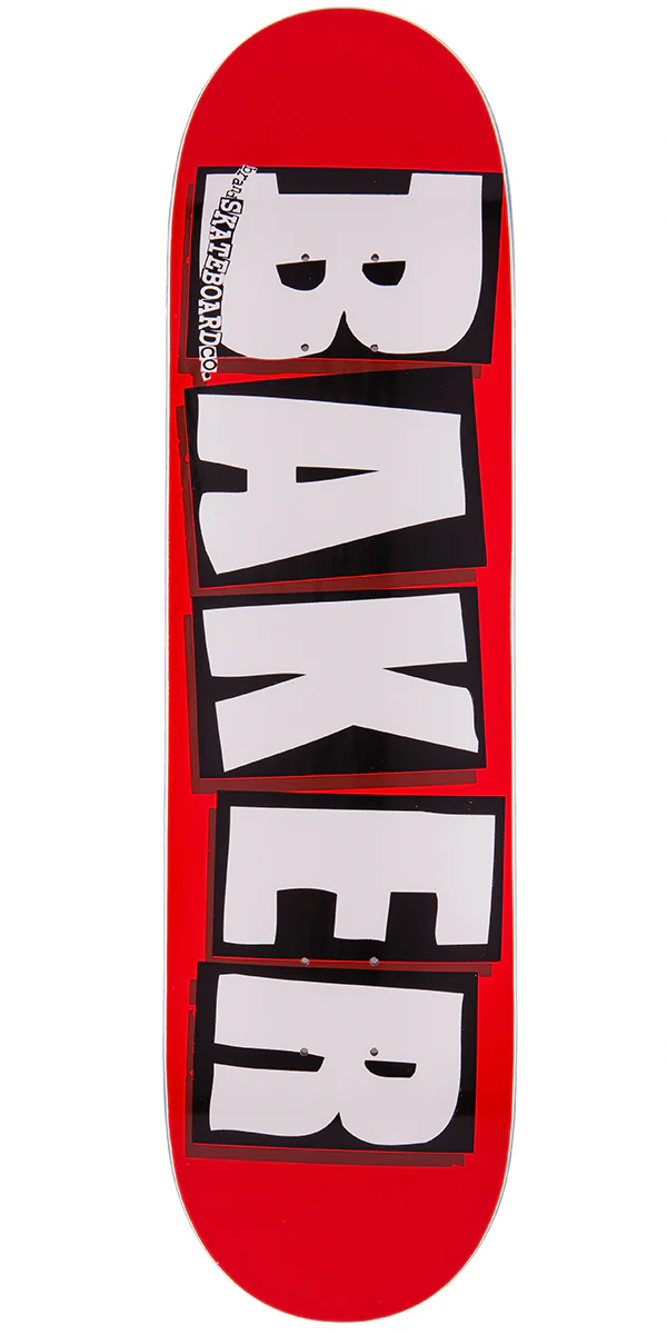 Baker Brand Logo Skateboard Deck - White - 8.125"