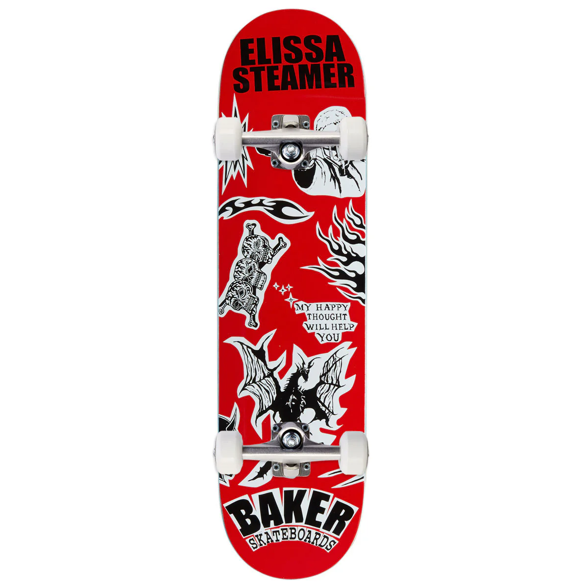 Baker Elissa Steamer Divine Evil Skateboard Complete - 8.00"