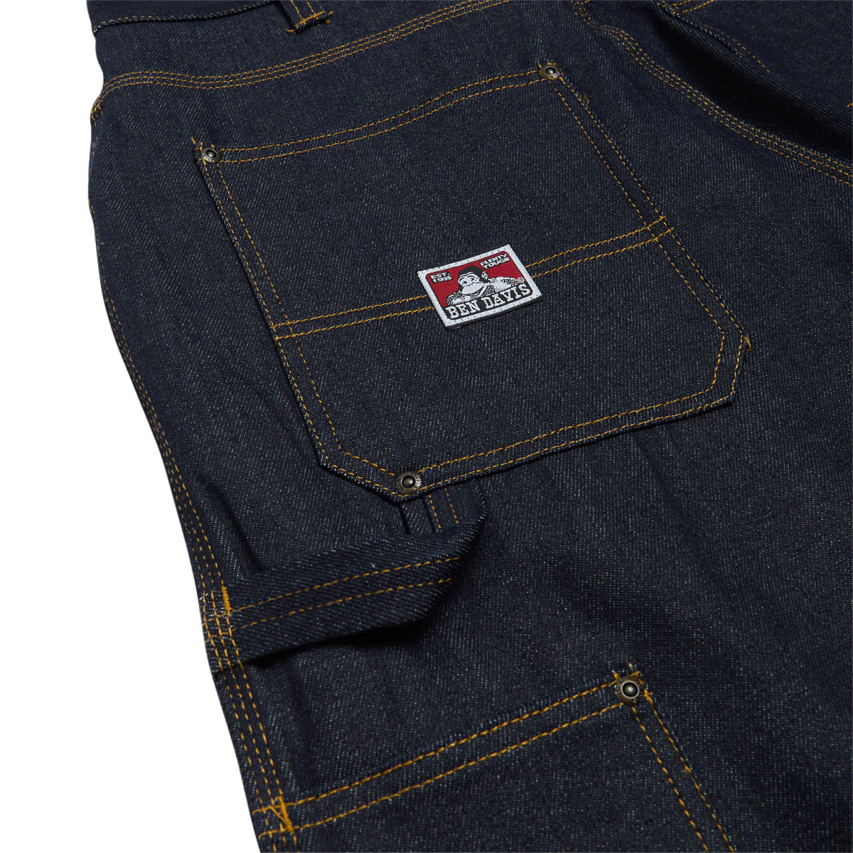 Ben Davis Carpenter Shorts - Indigo Denim - Image 3