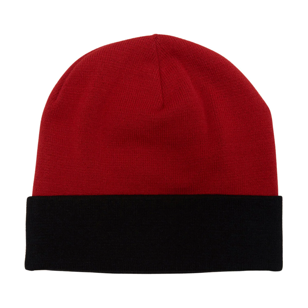 Ben Davis Knit Logo Beanie - Black/Red - Image 2