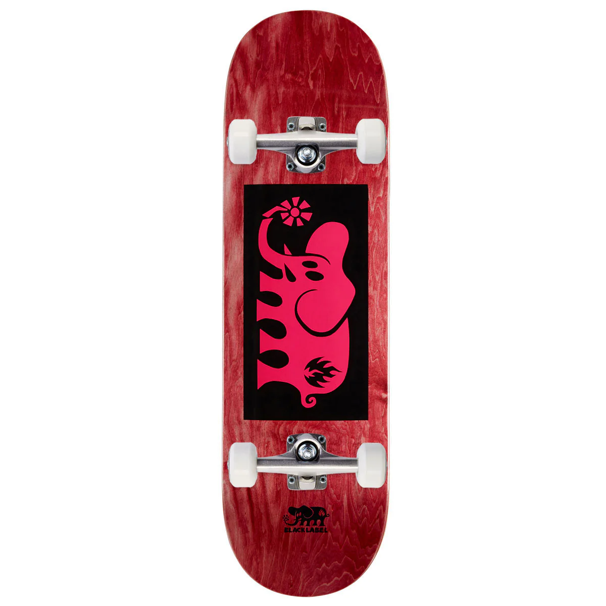 Black Label Elephant Block Skateboard Complete - Pink - 9.00"