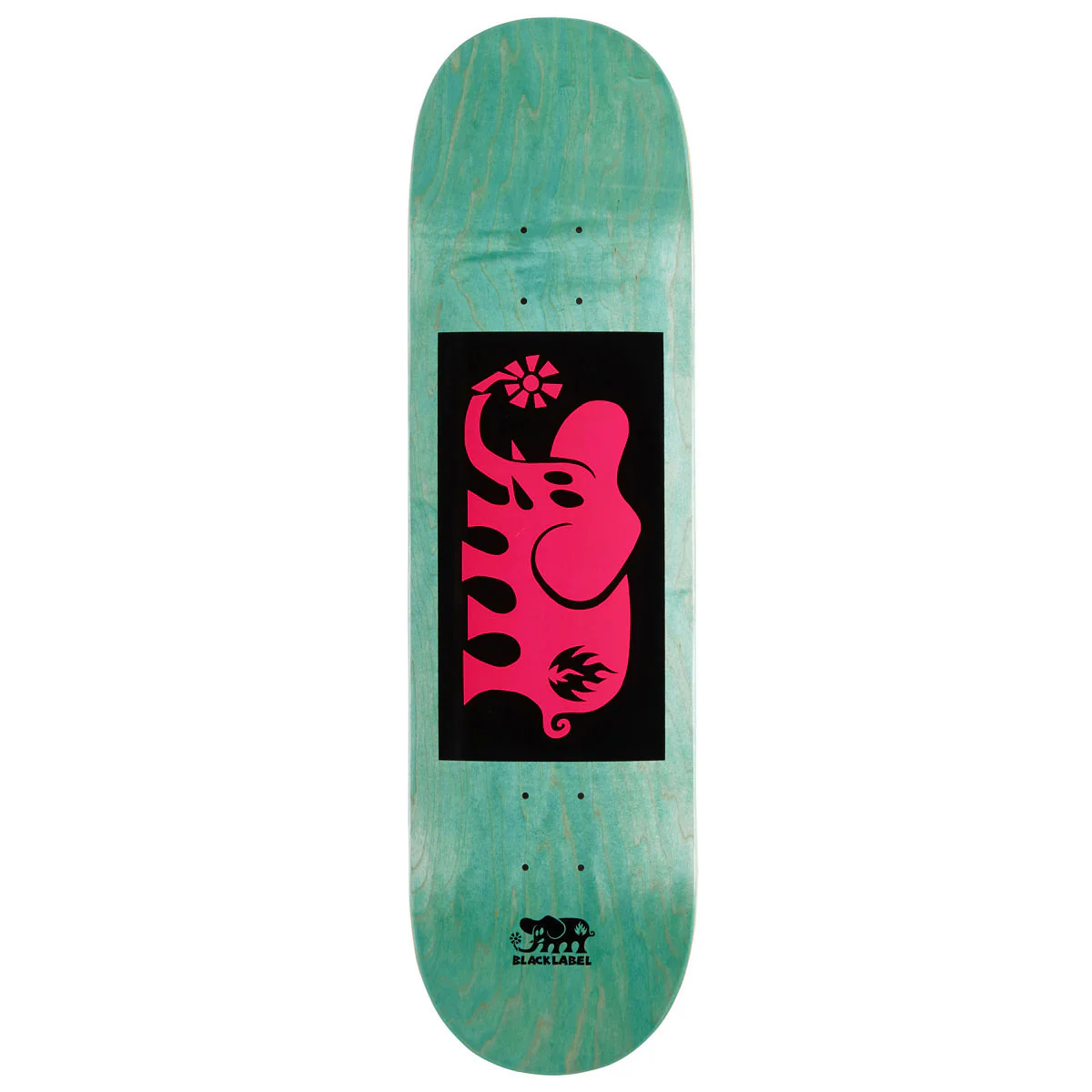 Black Label Elephant Block Skateboard Deck - Pink - 8.50"
