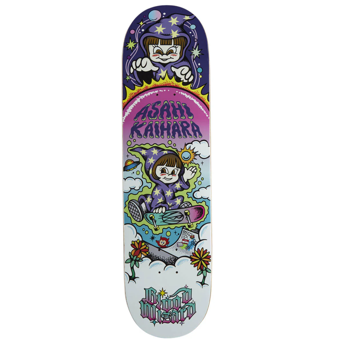 Blood Wizard Asahi Wizard Skateboard Deck - 8.25"