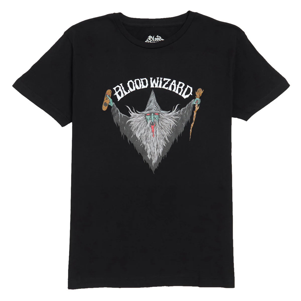 Blood Wizard OG Flying Wizard T-Shirt - Black