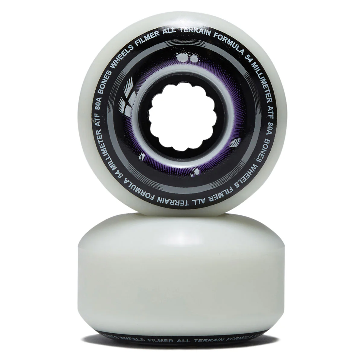 Bones ATF Filmers 80a Skateboard Wheels - 54mm - Image 2