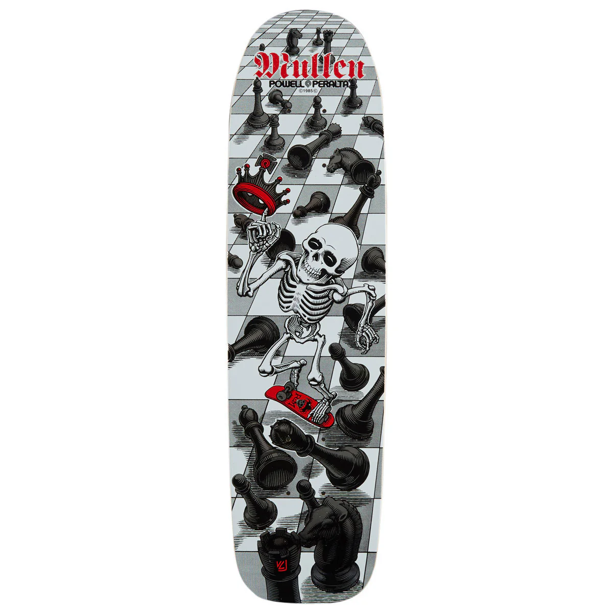 Bones Brigade Rodney Mullen Series 17 Skateboard Deck - White - 7.40"