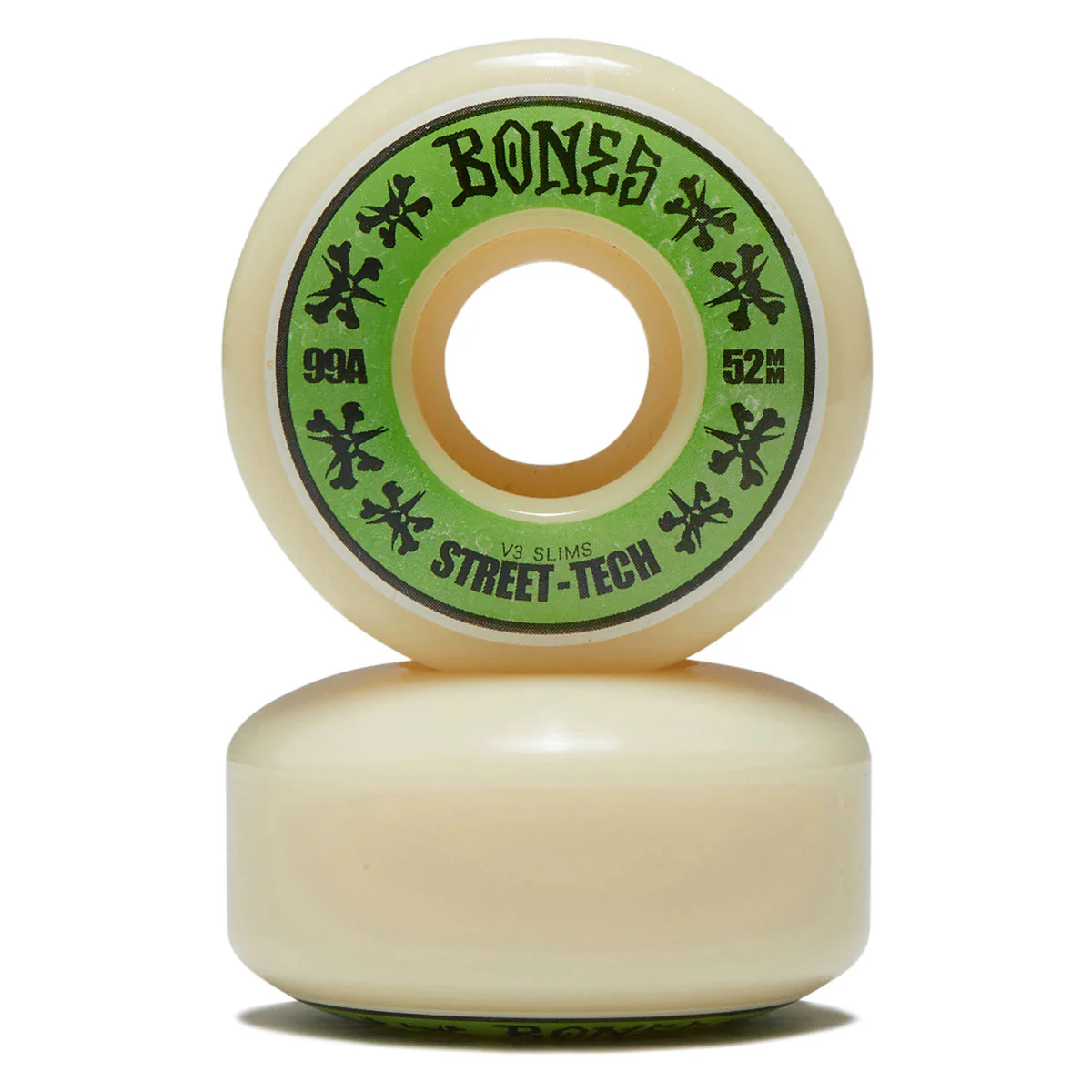 Bones STF Slims 99a V3 Slim Skateboard Wheels - 52mm - Image 2