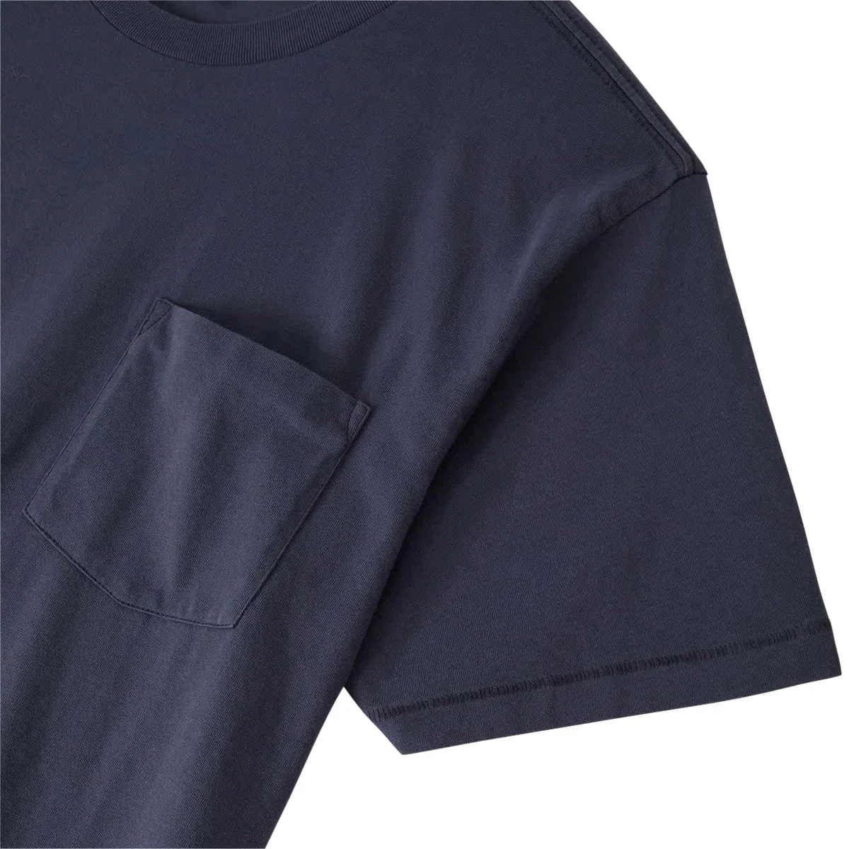 Brixton Baseline Pocket T-Shirt - Washed Navy Vintage Wash - Image 2