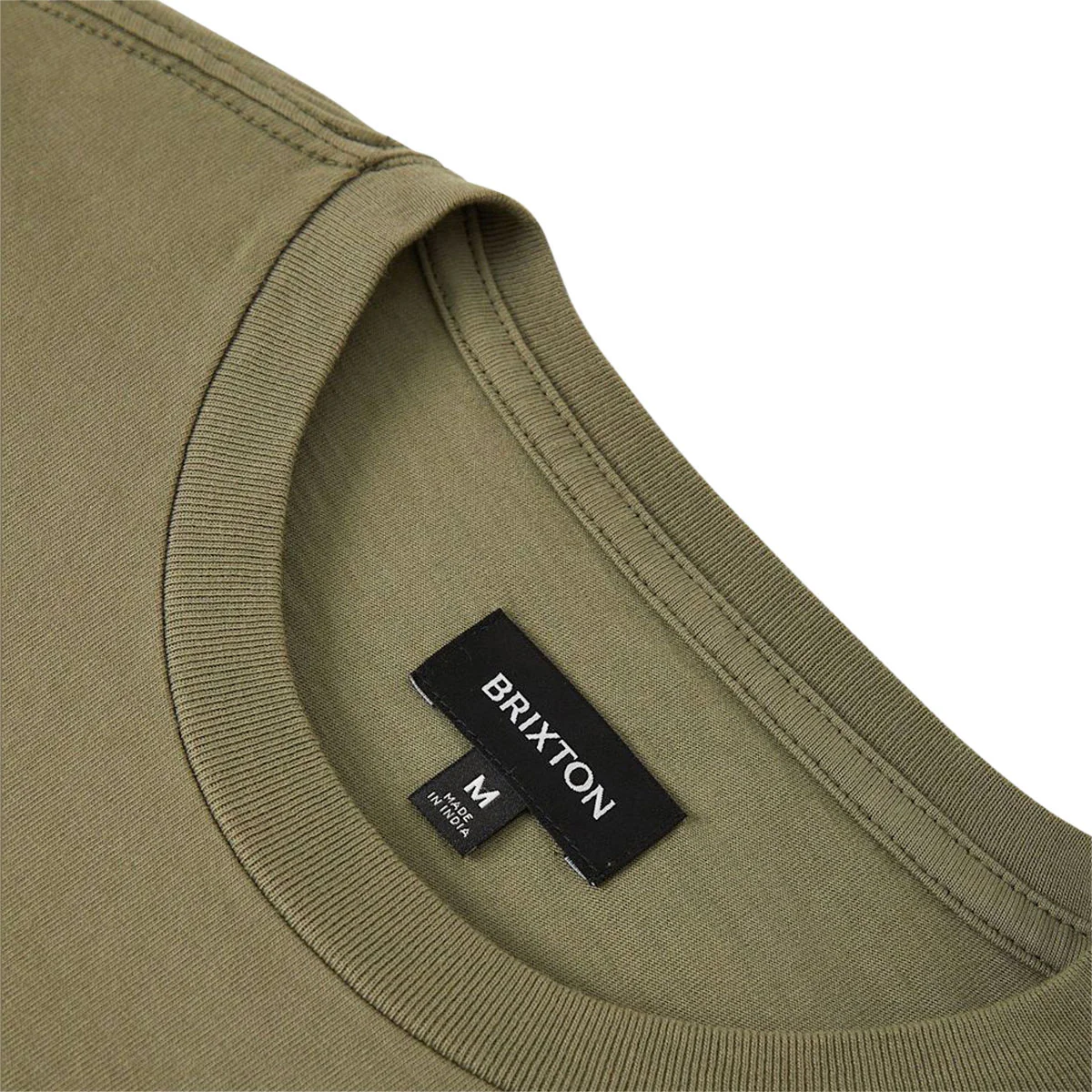 Brixton Baseline Relaxed T-Shirt - Olive Surplus Vintage Wash - Image 3