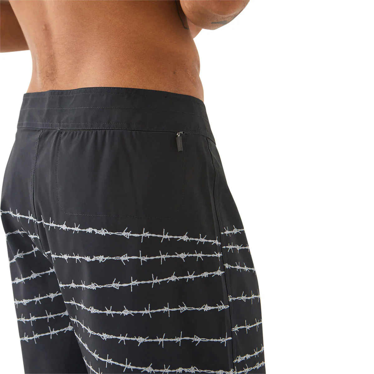 Brixton Blitz 19" Boardshorts - Black/Barb Wire - Image 5