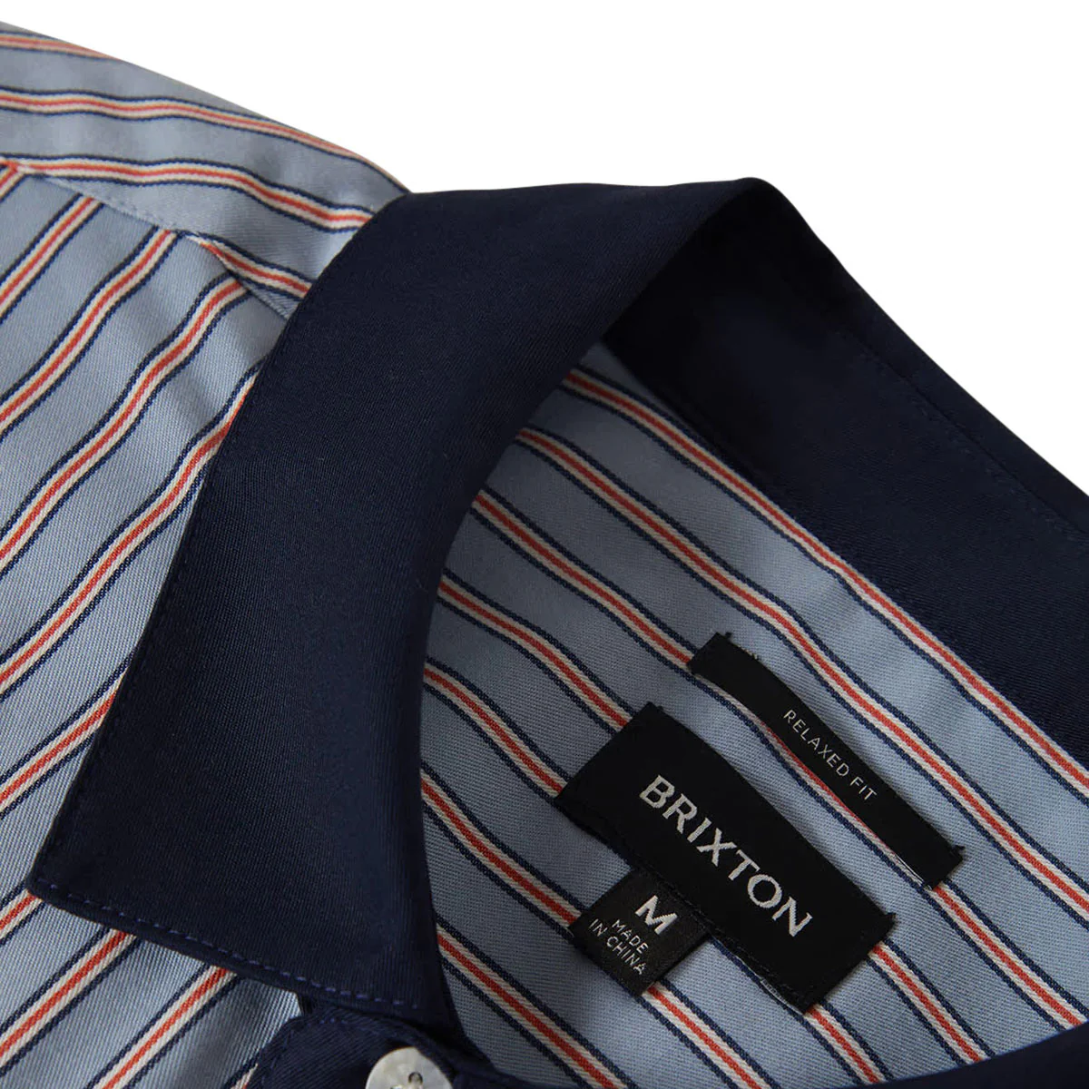 Brixton Builders Olson Shirt - Blue Aura Stripe - Image 6