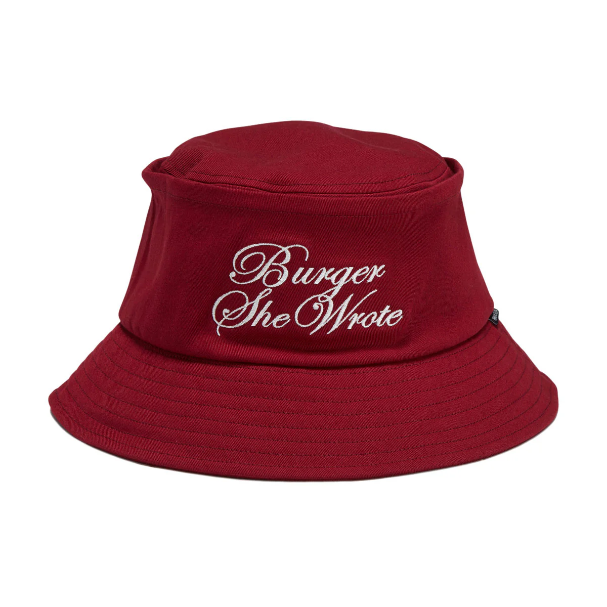 Brixton Burger She Wrote Bucket Hat - Burgundy - Image 3