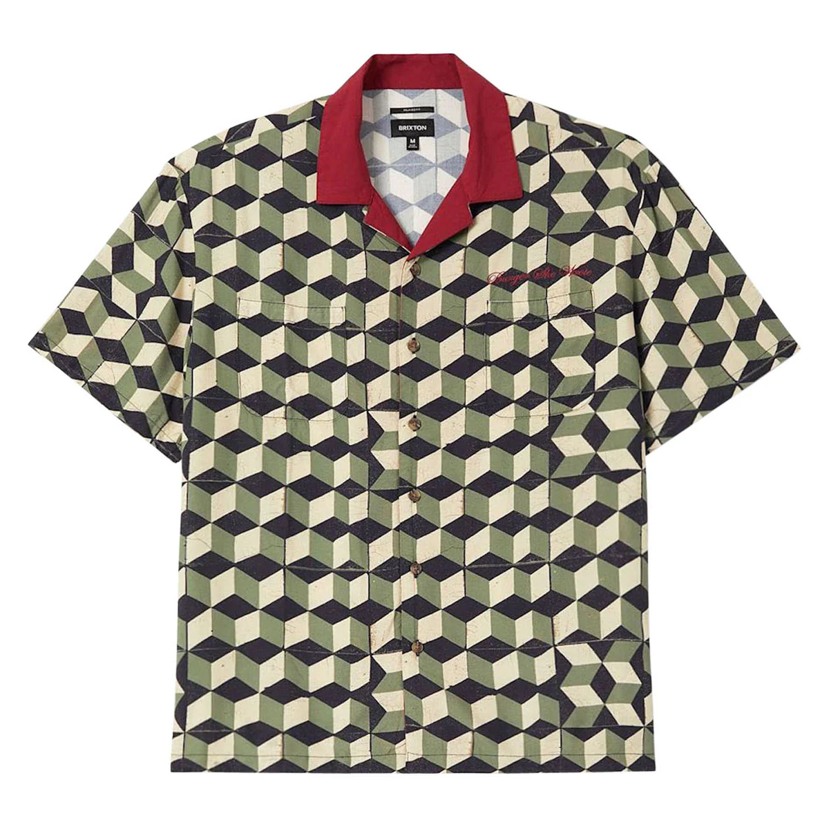 Brixton Burger She Wrote Shirt - Black/Green Tile
