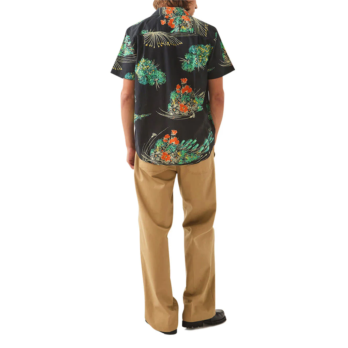 Brixton Charter Print Shirt - Black/Floral - Image 5