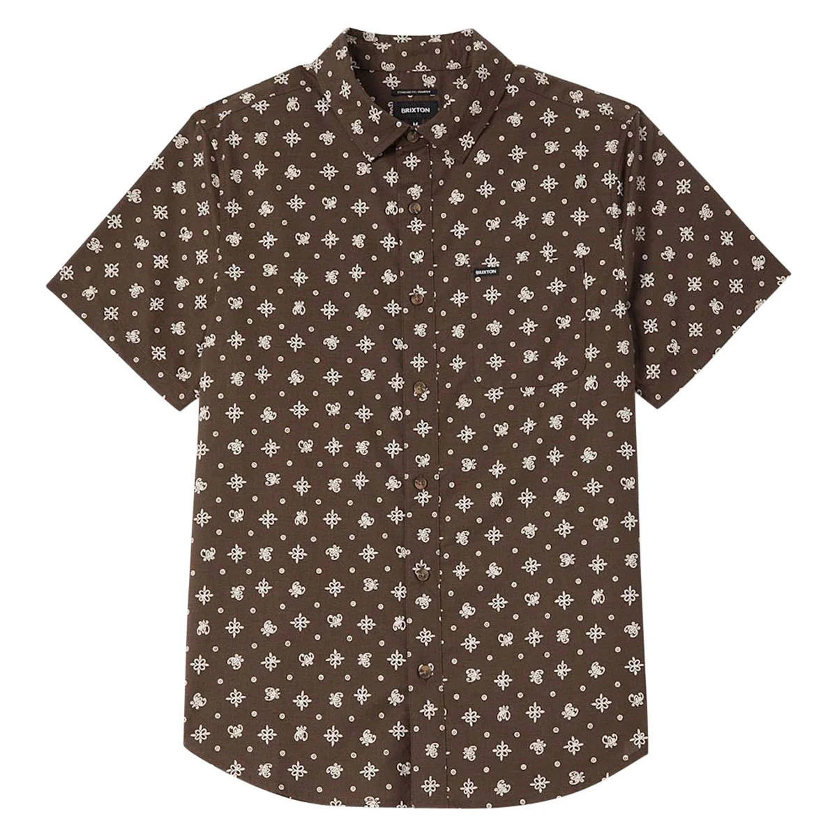 Brixton Charter Print Shirt - Walnut Brown Bandana