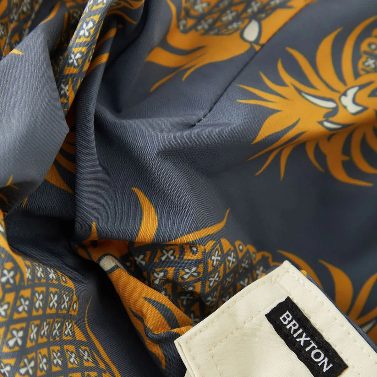 Brixton Classic 17" Boardshorts - Future Grey/Golden Pineapple - Image 3