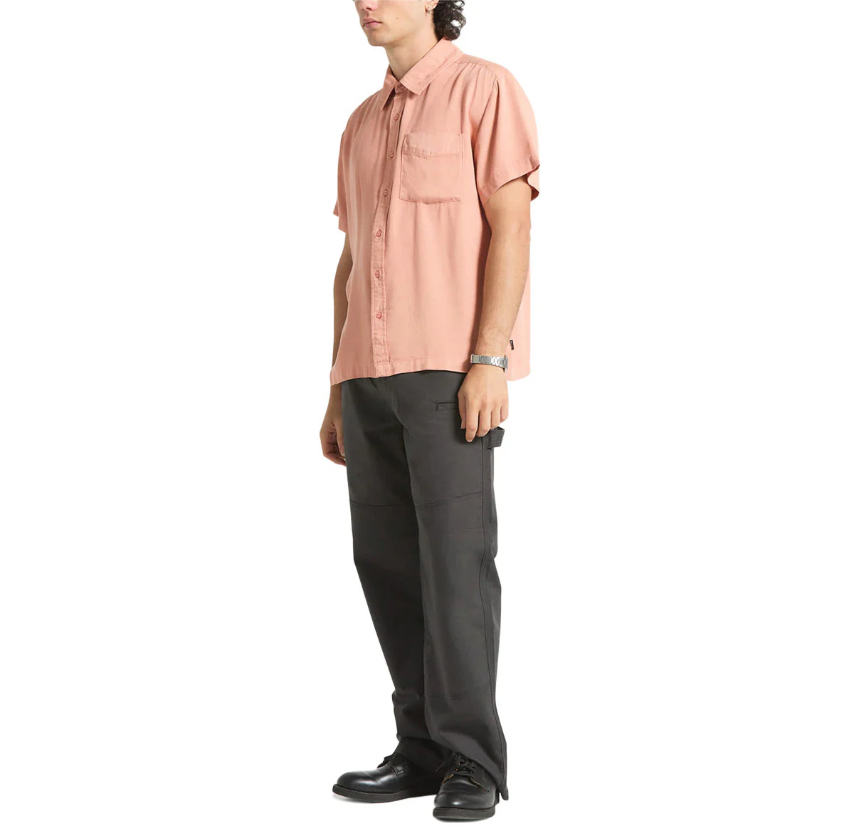 Brixton Cooling Comfort Shirt - Silver Pink - Image 2