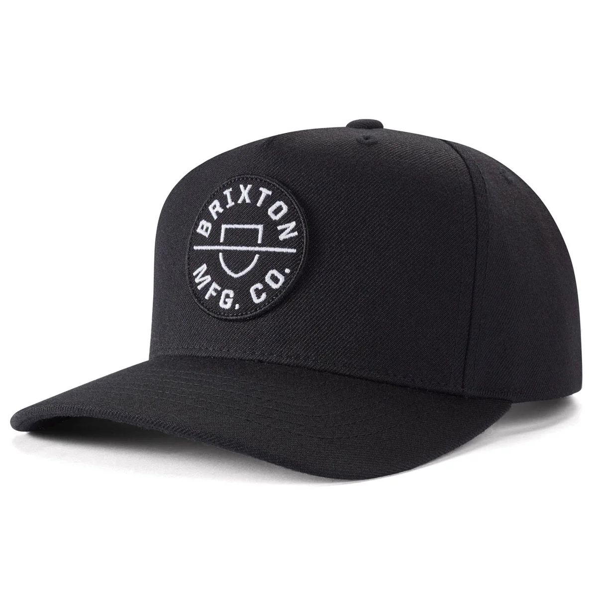 Brixton Crest C Mp Snapback Hat - Black