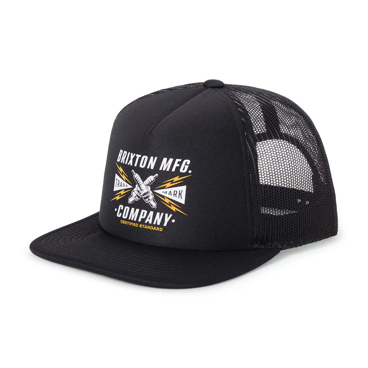 Brixton Danton Np Mp Trucker Hat - Black/Black