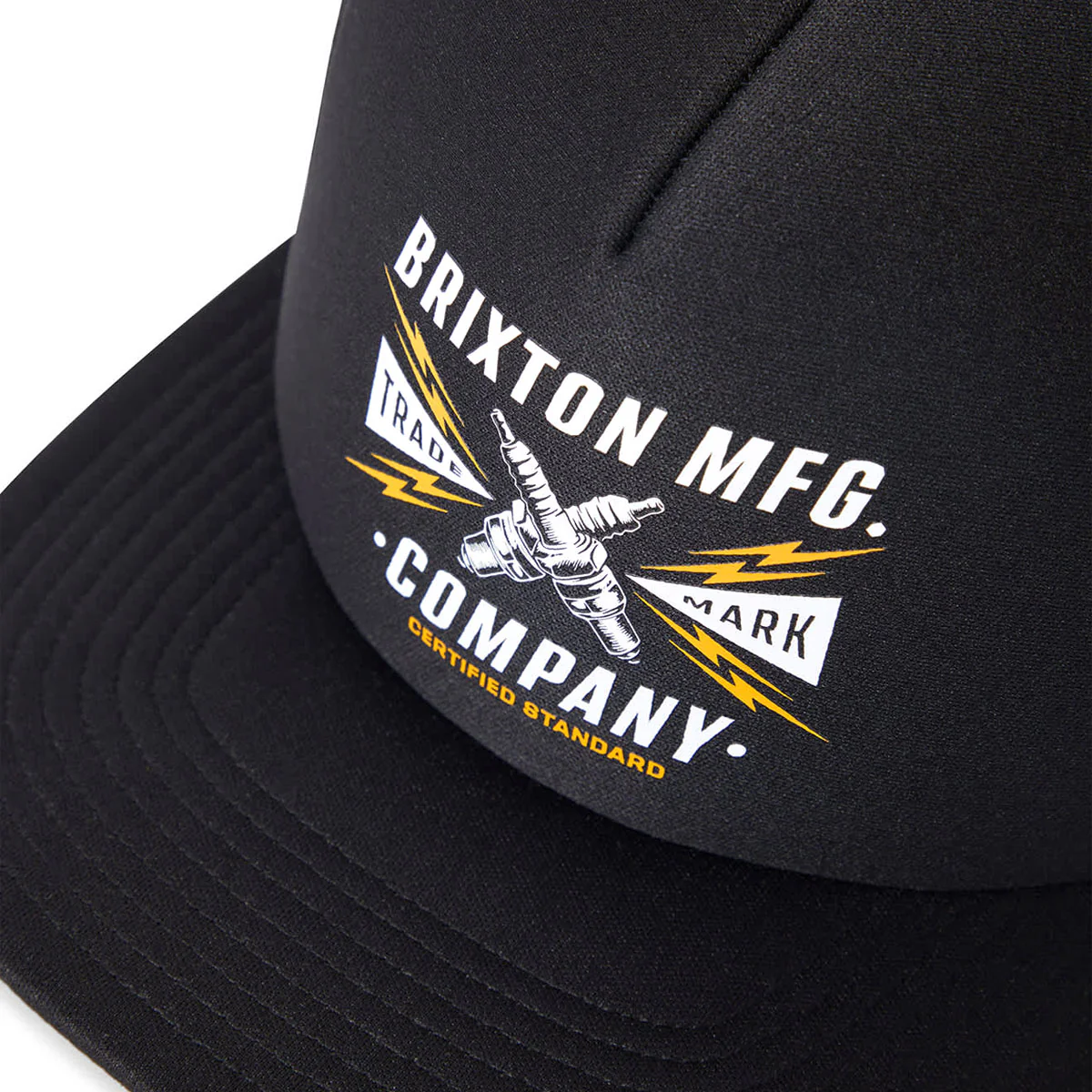 Brixton Danton Np Mp Trucker Hat - Black/Black - Image 3