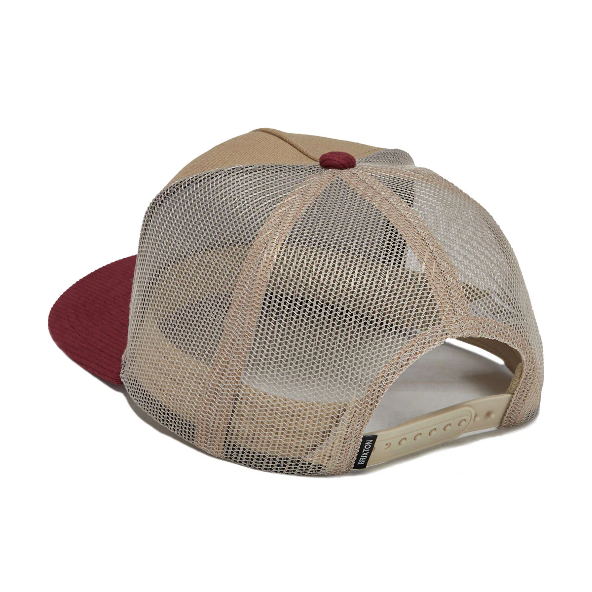Brixton Hubal C Mp Trucker Hat - Oatmeal/Dark Brick Corduroy - Image 2
