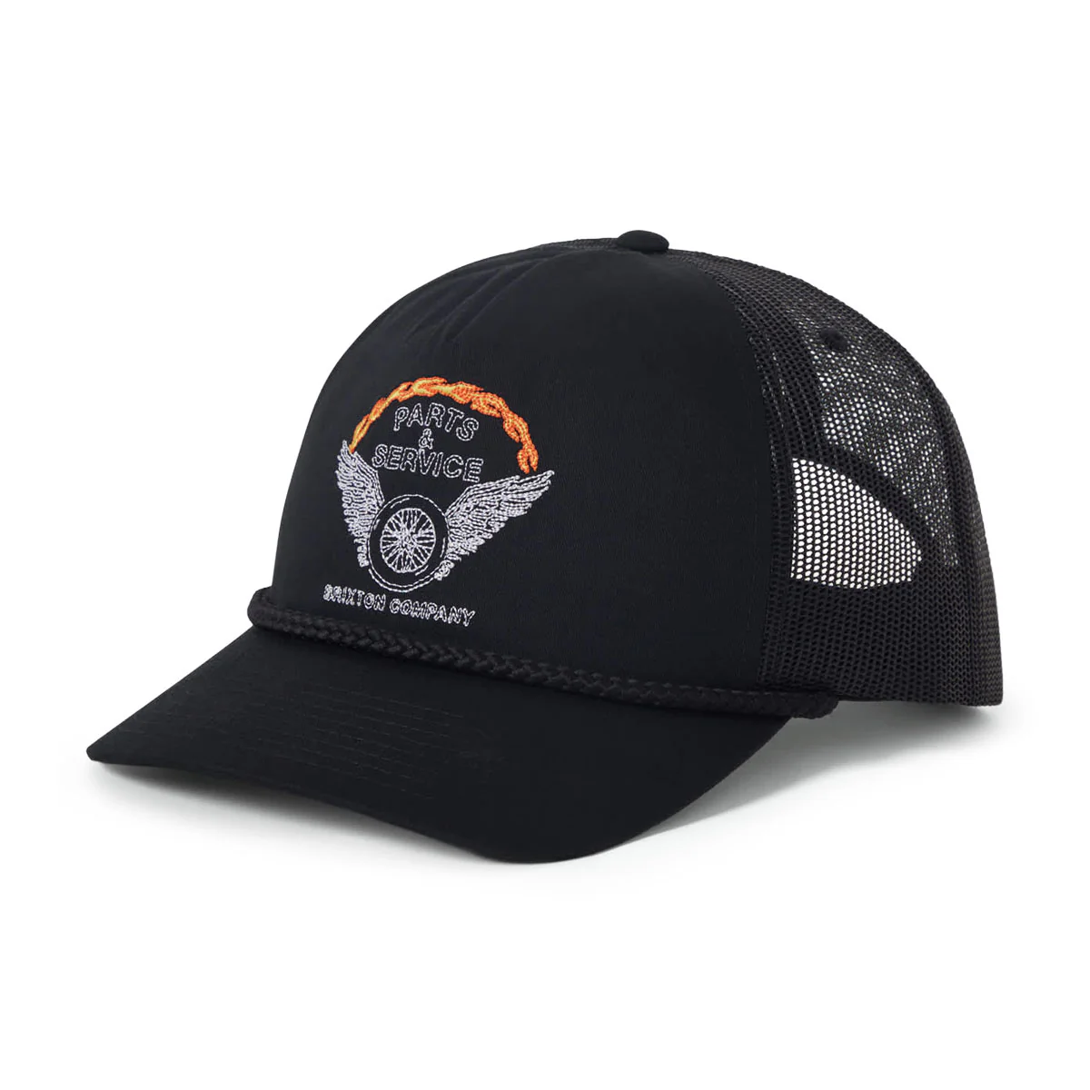 Brixton Leeway MP Trucker Hat - Black/Black