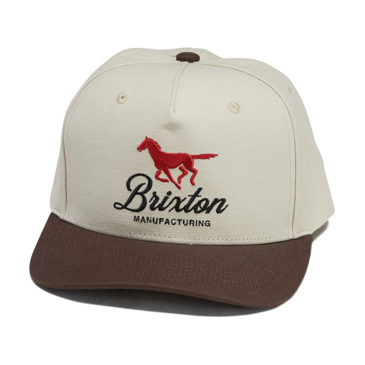 Brixton Leisure Snapback Hat - Khaki/Coco